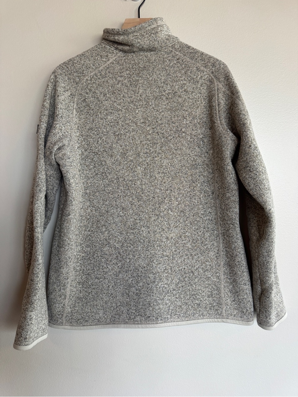 Patagonia Better Sweater Full Zip Jacket Tan Oatmeal Heather Knit Fleece XL - Picture 5 of 12